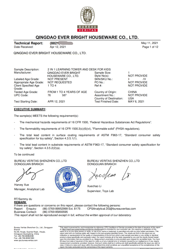 astm certificate