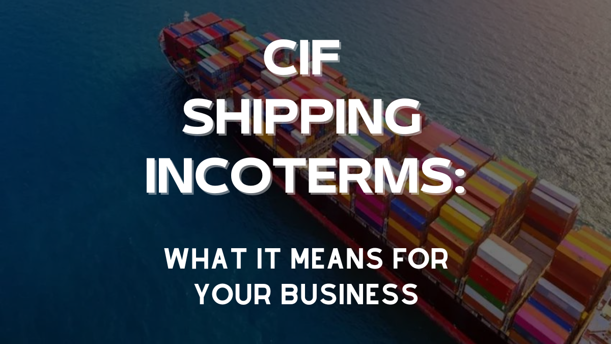 CIF shipping incoterms