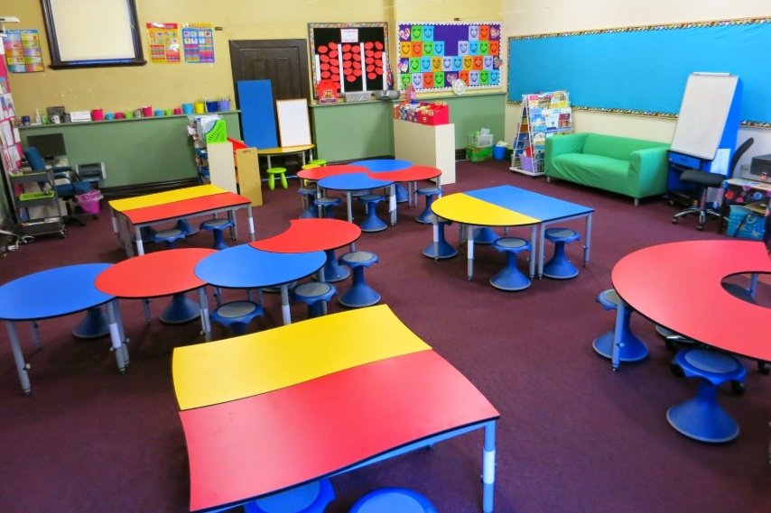 colorful school furniture