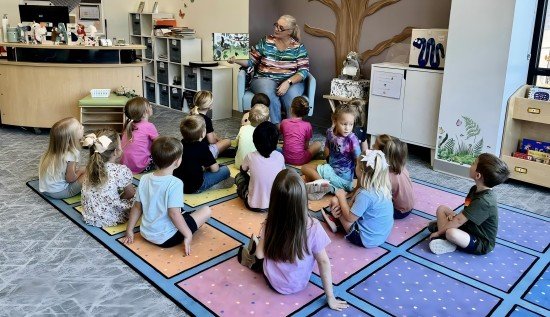 montessori classroom with multi sensory learning stations