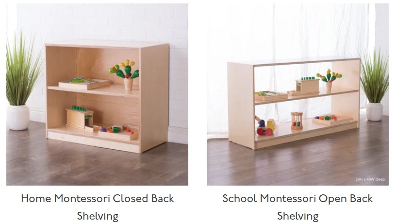 montessori shelves by sprout kids