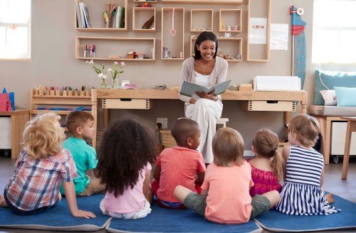 teachers in a montessori classroom