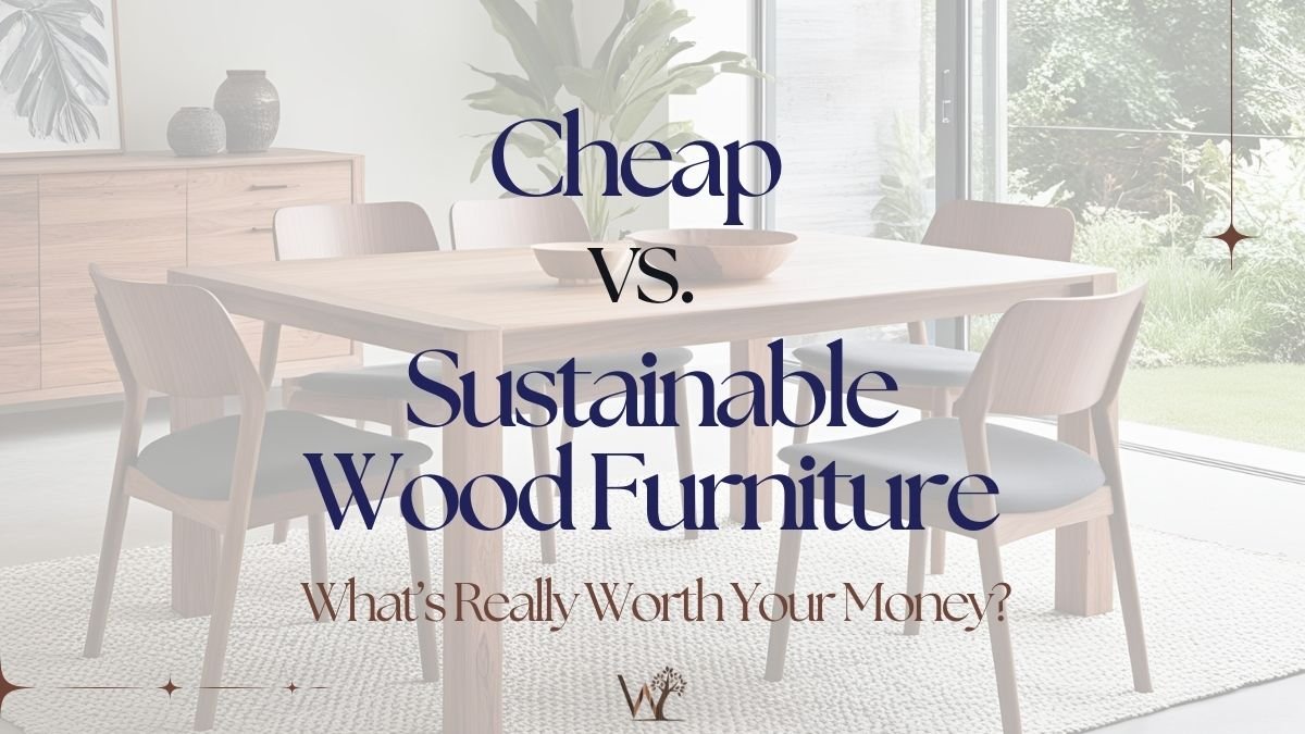 cheap vs. sustainable wood furniture